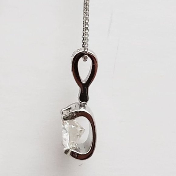 1 Carat Moissanite Necklace with 925 Sterling Silver Chain ADJUSTABLE - Picture 6 of 6